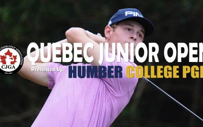 CJGA Quebec Junior Open, presented by Humber College PGM Set for the Weekend